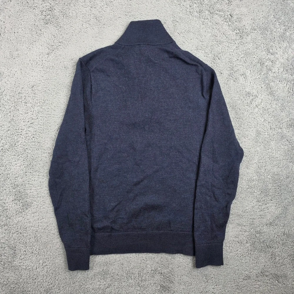 Banana Republic Quarter Zip Sweater Mens S Lot of 2 Italian Merino Wool Baruffa